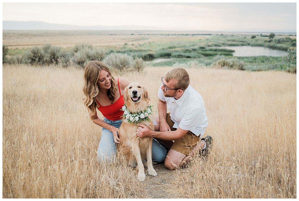 including your dog in your engagement photos