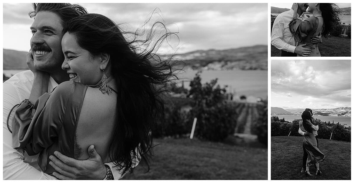 Fall engagement session at Larc Hill Vineyard Ranch wedding venue in Chelan